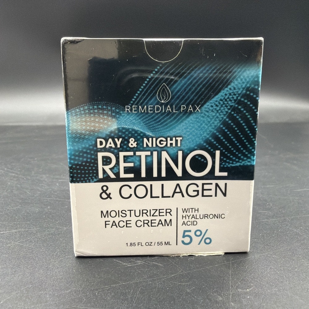 REMEDIAL PAX Day & Night Retinol Collagen Moisturizer Face Cream 1.85oz 3/28